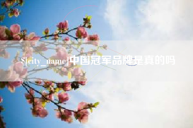 南县中国冠军品牌是真的吗