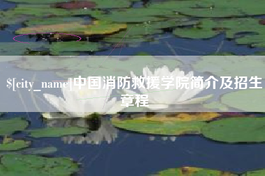 南县中国消防救援学院简介及招生章程