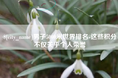 南县男子5000米世界排名-这些积分不仅关乎个人荣誉