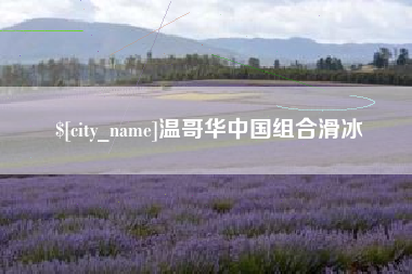南县温哥华中国组合滑冰