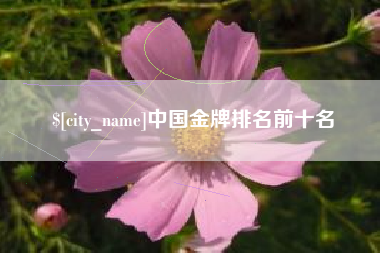 南县中国金牌排名前十名