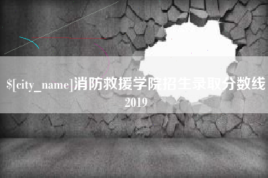 南县消防救援学院招生录取分数线2019