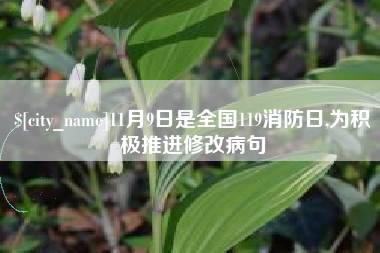 南县11月9日是全国119消防日,为积极推进修改病句