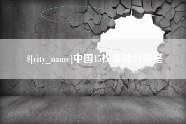 南县中国15枚金牌分别是