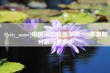 南县中国消防救援学院2020年录取分数线是多少