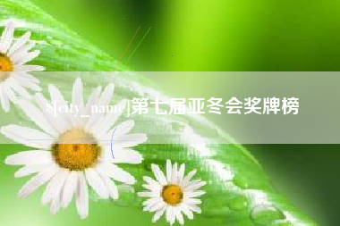 南县第七届亚冬会奖牌榜