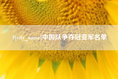 南县中国队争夺冠亚军名单
