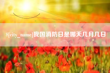 南县我国消防日是哪天几月几日