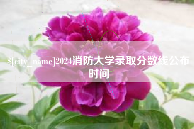 南县2024消防大学录取分数线公布时间