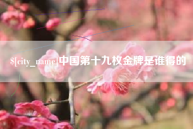 南县中国第十九枚金牌是谁得的