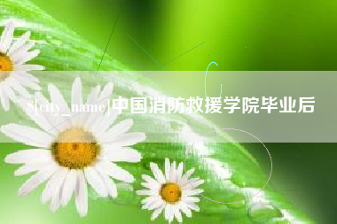 南县中国消防救援学院毕业后