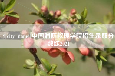 南县中国消防救援学院招生录取分数线2021