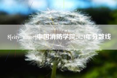 南县中国消防学院2024年分数线