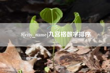 南县九宫格数字排序