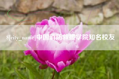 南县中国消防救援学院知名校友