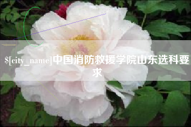 南县中国消防救援学院山东选科要求