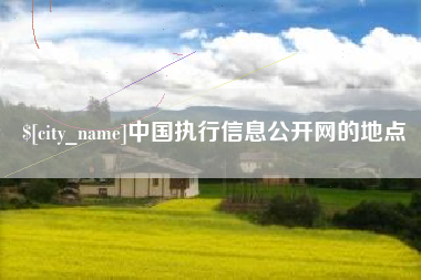 南县中国执行信息公开网的地点