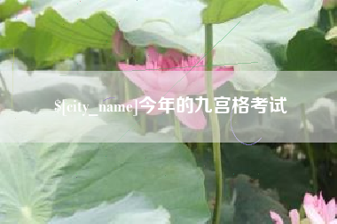 南县今年的九宫格考试