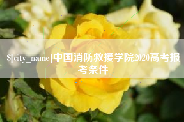 南县中国消防救援学院2020高考报考条件
