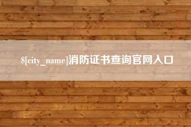 南县消防证书查询官网入口