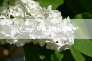 南县中国金牌有哪些2021